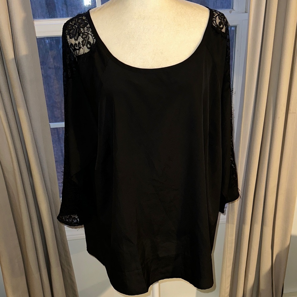 Black Lace Women's Top